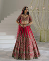Red Silk Lehenga