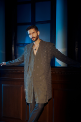 Cosmic Charcoal Sherwani .-41213