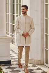 Timeless elegance Ivory Sherwani -1553
