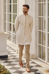 Timeless elegance Ivory Sherwani -1553