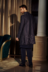 Deep Midnight Sherwani - 41269