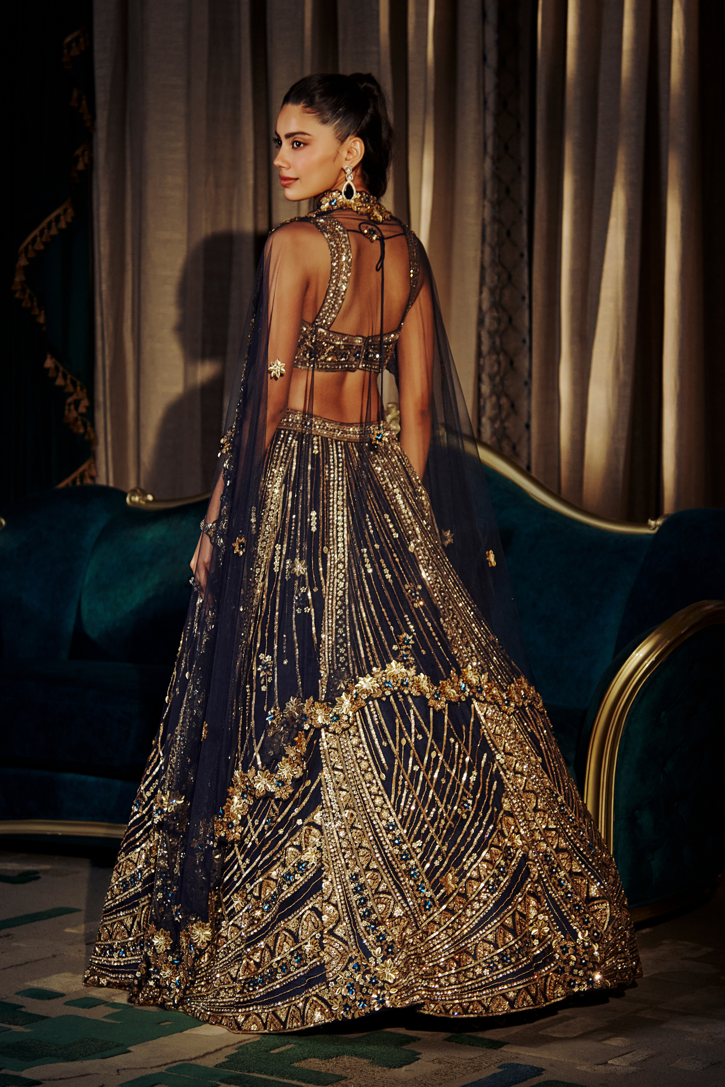 Mystery of Midnight Lehenga - 435