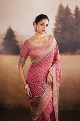 The Sunset Saree