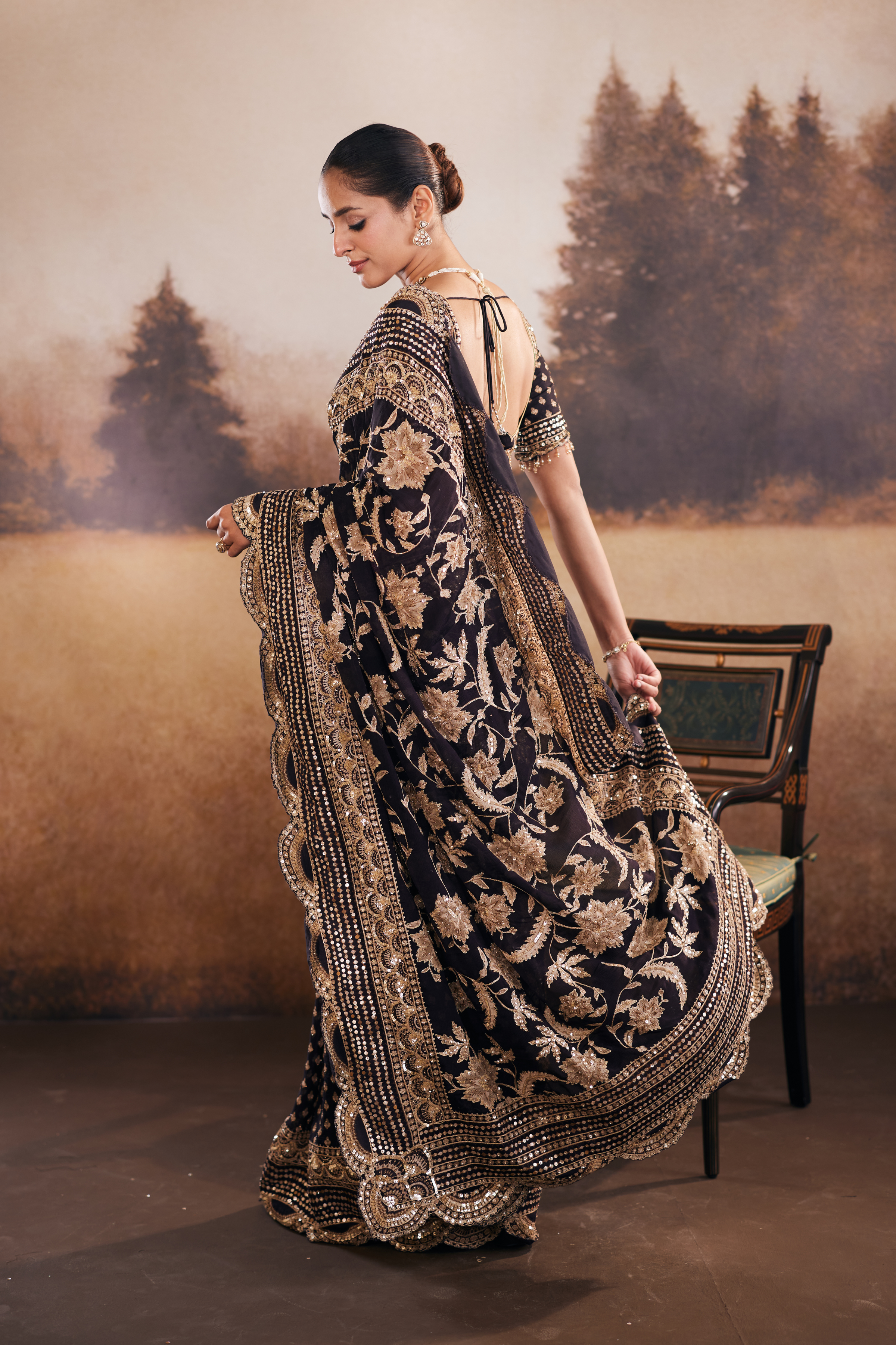 Dazzling Garden Saree